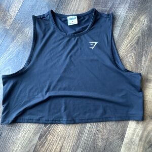 Gymshark Black Athletic Crop Top